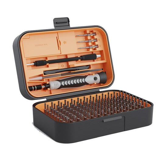 KING&#39;SDUN 130-in-1 Precision Screwdriver Set 117 Magnetic Screw Bits Multi-Function Repair Tool Kit for Computer, Laptop - Orange