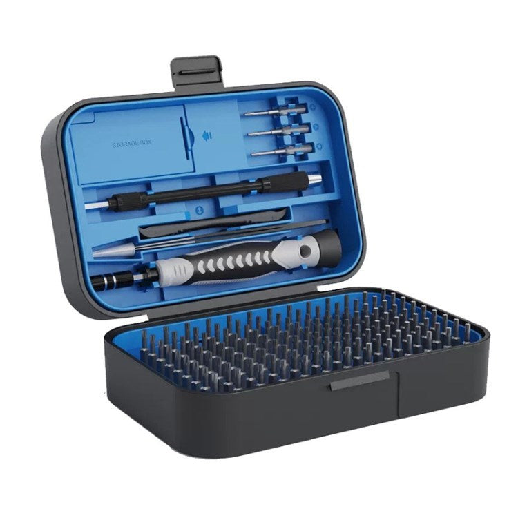 KING&#39;SDUN 130-in-1 Precision Screwdriver Set 117 Magnetic Screw Bits Multi-Function Repair Tool Kit for Computer, Laptop - Blue
