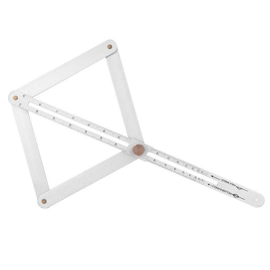Aluminum Alloy Ruler Angle Finder Universal Ruler Multi-Angle Measuring Woodworking Tool - Short