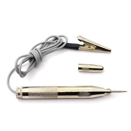 6-24V Car Circuit Voltage Tester Car Voltage Test Pen Voltage Detector Pen - Silver