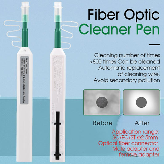 2Pcs FTTH Optical Fiber Cleaning Tool for SC FC ST LC Our SC / LC Connector 1.25mm / 2.5mm Fiber Cleaner Pens - 2Pcs 2.5mm SC
