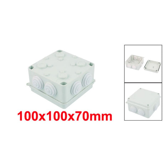 10Pcs Electrical Enclosure Junction Box 100x100x70mm Dustproof Project Box for Outdoor Indoor Use