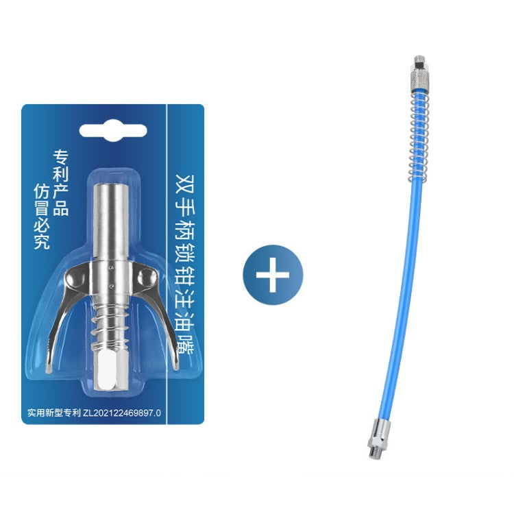 10,000PSI NPTI / 8 Grease Coupler Grease Heavy Duty Gun Tip for Fuel Nozzle Car Repair - Coupler+40cm Hose
