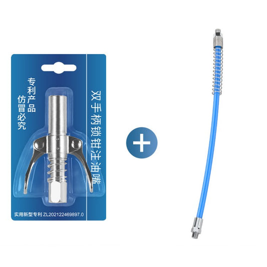 10,000PSI NPTI / 8 Grease Coupler Grease Heavy Duty Gun Tip for Fuel Nozzle Car Repair - Coupler+40cm Hose