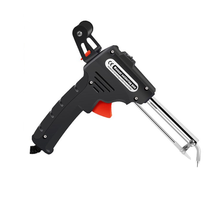 Soldering Iron 60W Manual Soldering Gun Welding Tool Handheld External Heating Auto Send Tin Iron - Style A / Black / CN Standard Plug