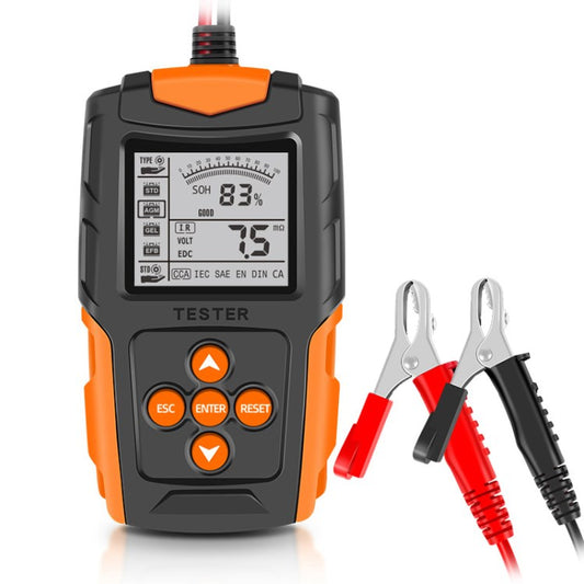 FOXSUR FBT200 12V 24V LCD Car Battery Tester Digital Analyzer Battery Checker for Car Truck Motorcycle SUV Boat