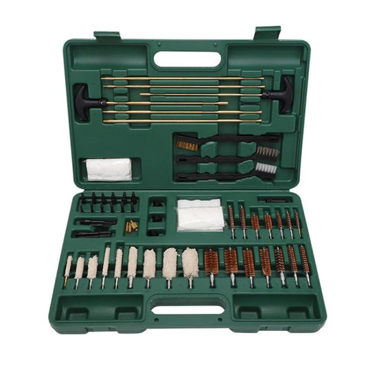 Gun Cleaning Kit Universal Supplies for Hunting Rifle Handgun Shot Gun Cleaning Kit with Case - Plastic+Cloth