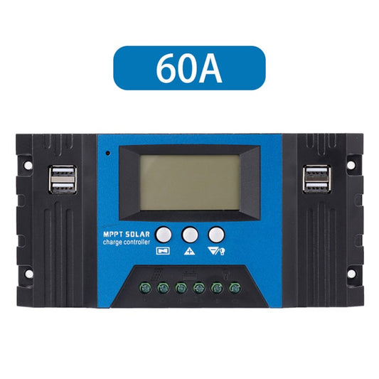 MPPT Solar Charge Controller LCD Display 12V / 24V Solar Panel Charger Regulator - 60A