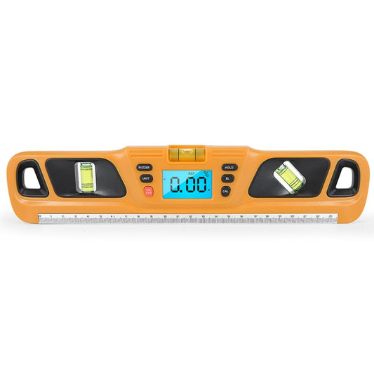 HW-200 Electric Level Angle Slope Scale Ruler Digital Spirit Level Inclinometer Angle Gauge Finder - Yellow