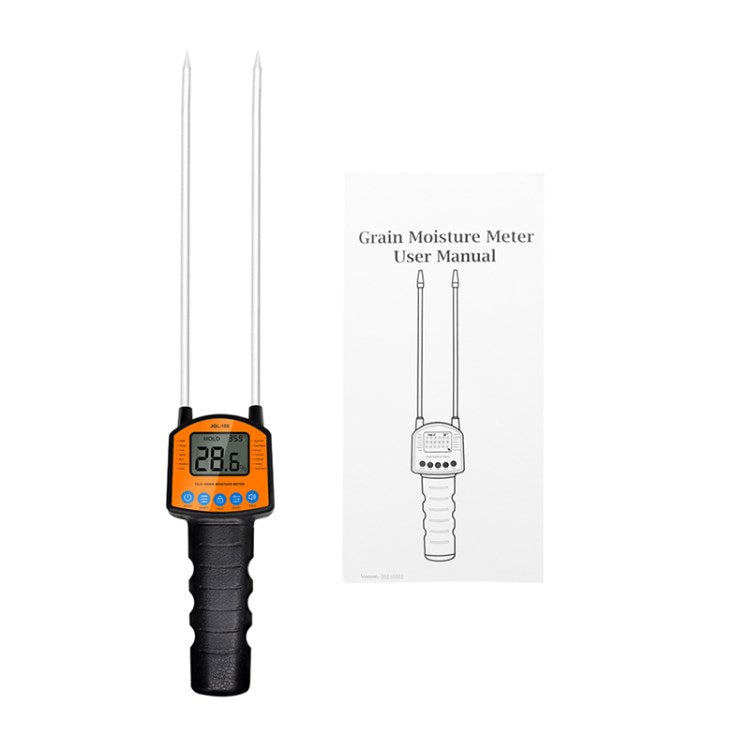 JGL-188 Digital Grain Moisture Meter Corn Wheat Rice Bean Peanut Sorghum Hygrometer Humidity Tester Tool (No FDA Certification, BPA Free)