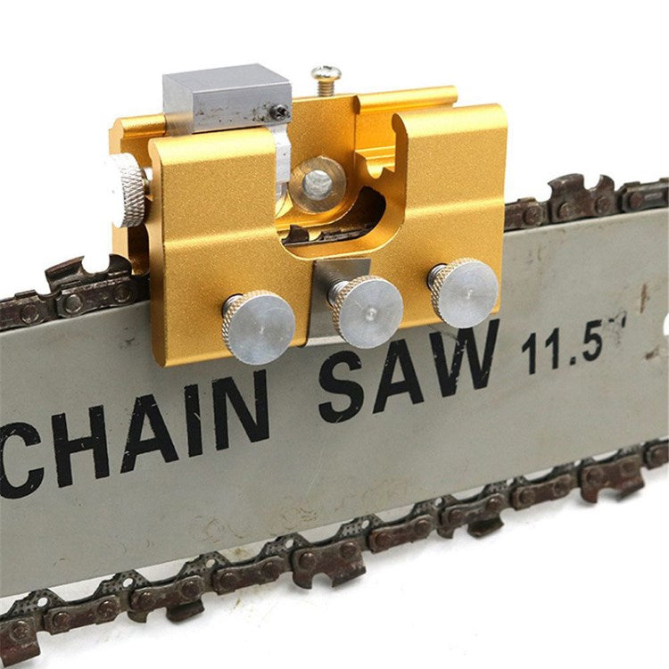 Chainsaw Sharpener Portable Hand-Cranked Chainsaw Sharpening Tool - Gold
