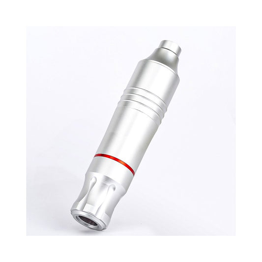 Rotary Tattoo Pen Machine Aluminium Alloy Tattoo Gun Artist Body Makeup - Silver