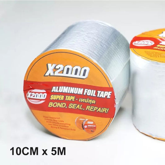 Waterproof Sealant Tap Aluminum Foil Rubber Water Leak Seal Tape - 10cmx5m