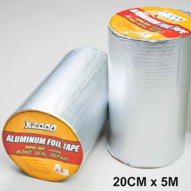 Waterproof Sealant Tap Aluminum Foil Rubber Water Leak Seal Tape - 20cmx5m
