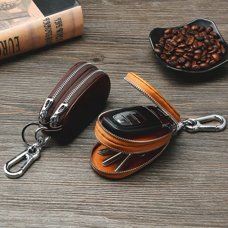 TP-9006 Double-deck Multi-function Car Key Bag(Coffee)