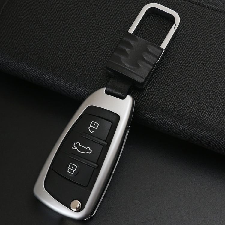 B Style Car Auto Buckle Key Shell Zinc Alloy Car Remote Control Shell Car Key Shell Case for Audi, Random Color Delivery