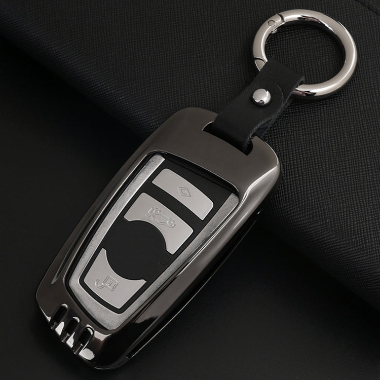 B Style Car Auto Buckle Key Shell Zinc Alloy Car Remote Control Shell Car Key Shell Case for BMW, Random Color Delivery