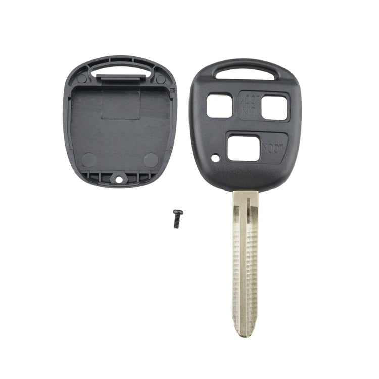 For TOYOTA Car Keys Replacement 3 Buttons Car Key Case with Key Blade