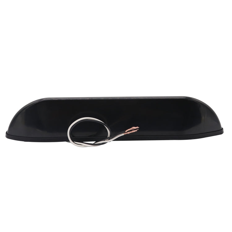 DC 12V 2.6W 6000K IP67 Marine RV Waterproof LED Stair Deck Dome Light Ceiling  Lamp, Black Shell and Rubber Base