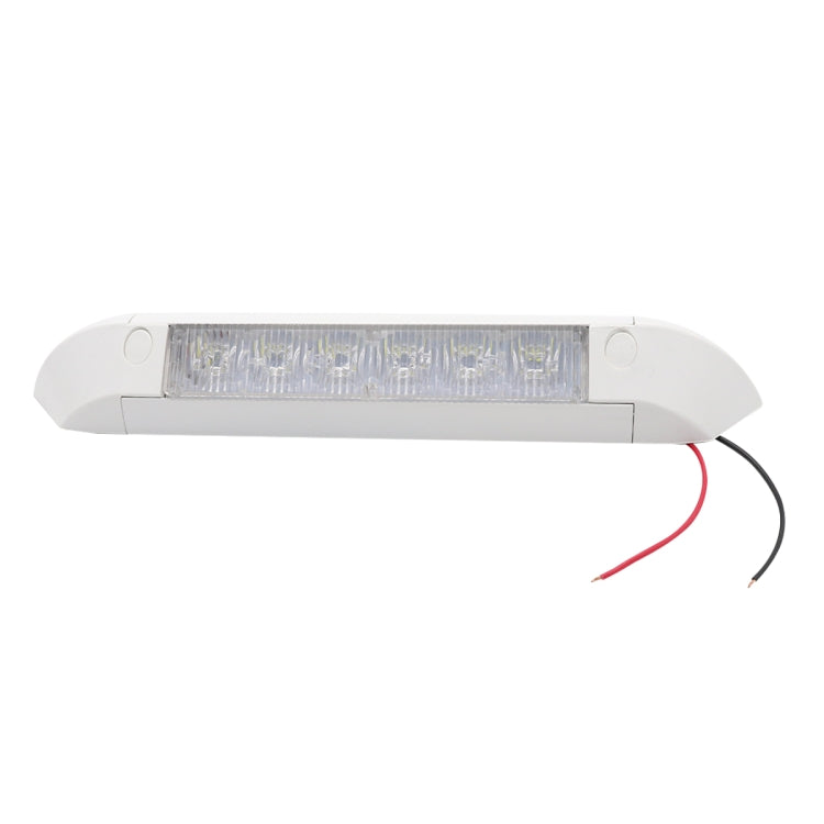 DC 12V 2.6W 6000K IP67 Marine RV Waterproof LED Stair Deck Dome Light Ceiling  Lamp, Aluminum Alloy Base