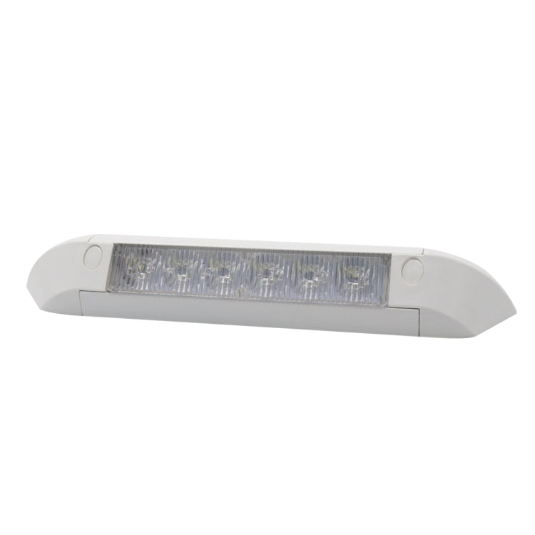 DC 12V 2.6W 6000K IP67 Marine RV Waterproof LED Stair Deck Dome Light Ceiling  Lamp, Aluminum Alloy Base