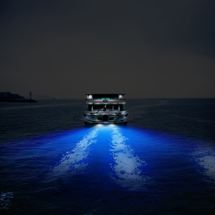 2 PCS MK-027 Ship / Yacht 10-30V 27LEDs Waterproof Stainless Steel Underwater Light(Green Light)