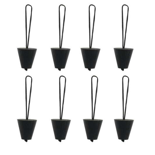 A6703 8 in 1 Black Kayak Silicone Drain Hole Plug
