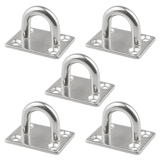 5 PCS 6mm 304 Stainless Steel Ship Square Door Hinges Buckle