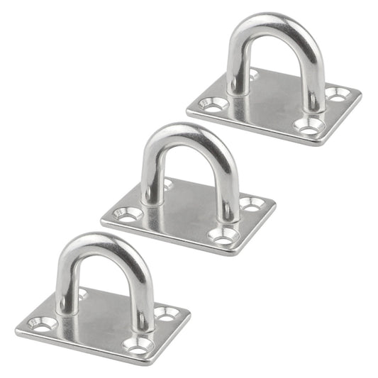 3 PCS 8mm 316 Stainless Steel Ship Square Door Hinges Buckle