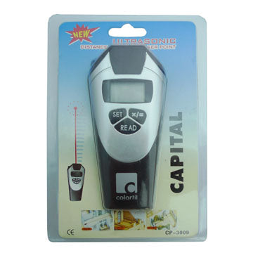 Black Ultrasonic Range Distance Finder Laser Point Measurer
