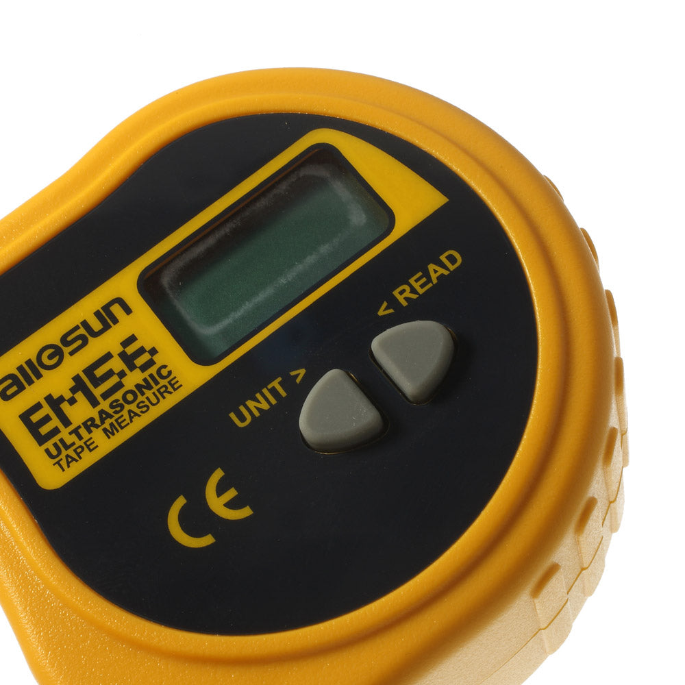 LCD Display Ultrasonic Electronic Tape Measure Tapeline, Distance Range 0.4 - 18M