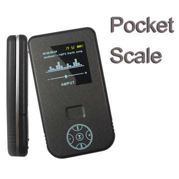Ultrathin Mini LCD Display Digital Scale with MP3 Player Design