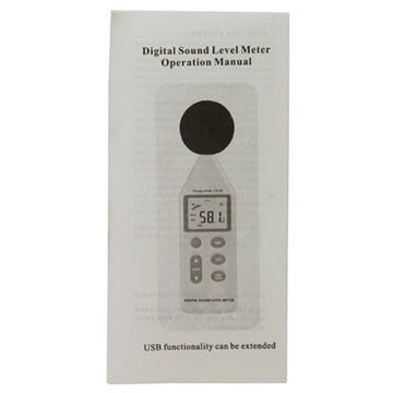 Digital Sound Level Meter LCD Display Decibel Pressure Logger 40~130 dB