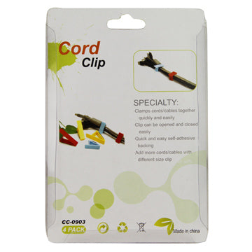 4 Pack Different Sizes Cord Clip