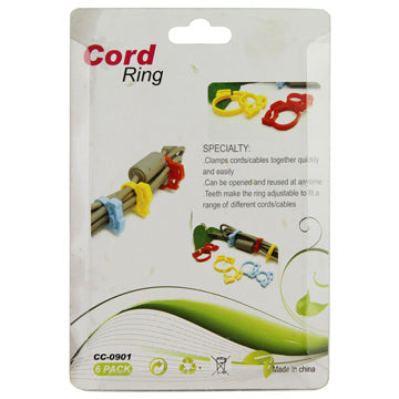 6 Pack Different Sizes Clamp Cord Clip