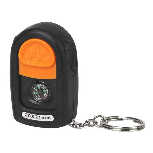 Mini Pocket Slide Switch 20X 21mm Magnifier Loupe with LED Light and Compass