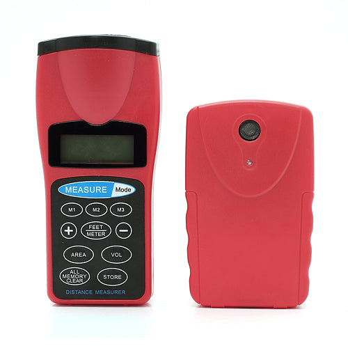 New Handheld Ultrasonic Laser Point Distance Area Volume LCD Measurer