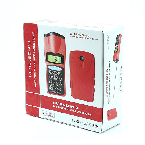 New Handheld Ultrasonic Laser Point Distance Area Volume LCD Measurer