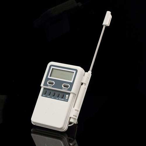 Portable PT-2 Digital 1.7inch LCD Multi Thermometer w/ Stainless Steel Sensor Probe