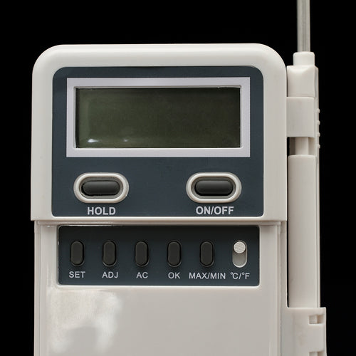 Portable PT-2 Digital 1.7inch LCD Multi Thermometer w/ Stainless Steel Sensor Probe