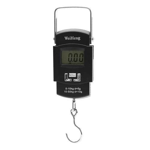50kg/10g Portable Shopping Fishing Luggage Electronic Hanging Scale with Thermometer