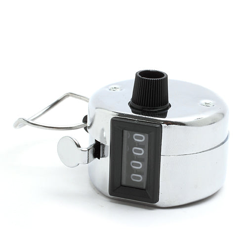 Portable 4 Digit Number Display Clicker Metal Hand Tally Counter for Golf Sport