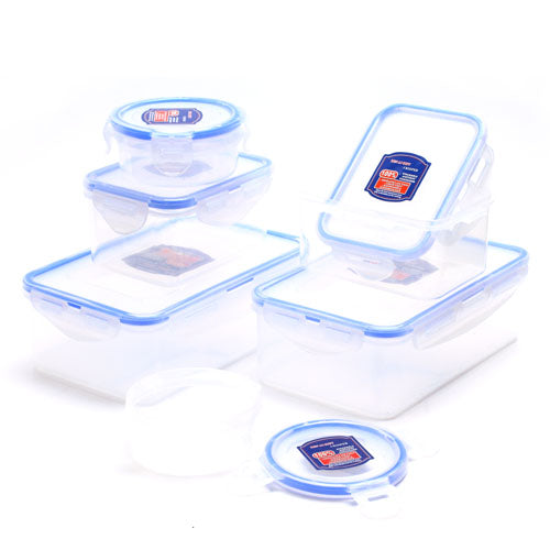 6-piece Set Crisper Kithcen Microwave Oven Stackable Airtight Container