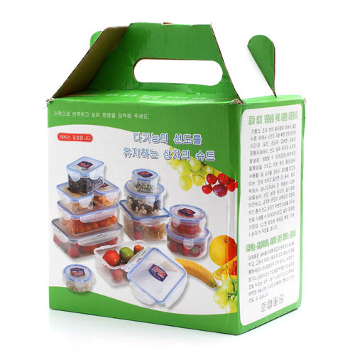 6-piece Set Crisper Kithcen Microwave Oven Stackable Airtight Container