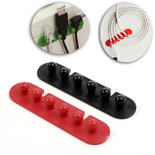 CC-595 Plastic Wire Cable Adhesive Plug Holder Cords Organizer
