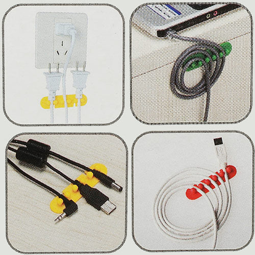 CC-595 Plastic Wire Cable Adhesive Plug Holder Cords Organizer