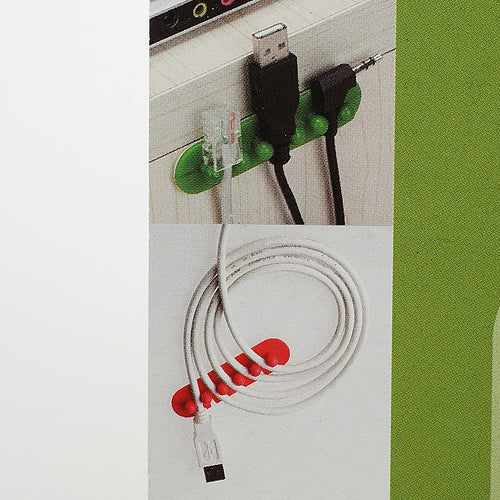CC-595 Plastic Wire Cable Adhesive Plug Holder Cords Organizer