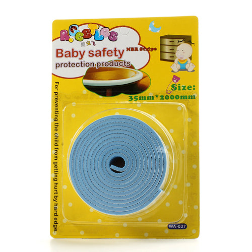 Kids Baby Safety Protection Double-sided Adhesive PE NBR Stripe Table Desk Edge Protector