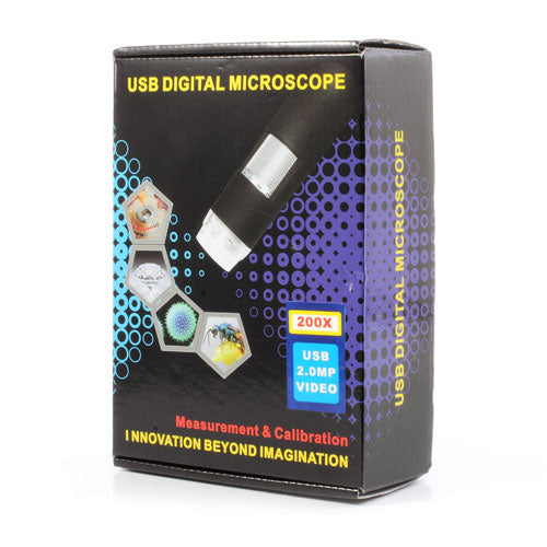 25X - 200X 2 MP USB Digital Microscope with Measurement Function