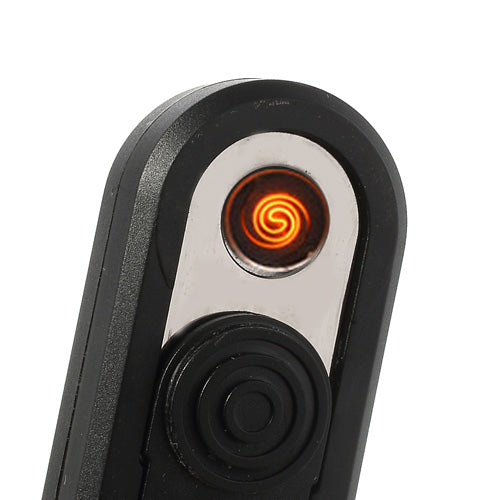Rechargeable USB Electronic Flameless Cigarette Lighter with Keychain